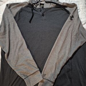 Under Armour Charcoal and Light Gray Men's Hoodie